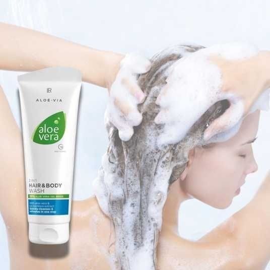 Алое Вера шампунь 2 в 1 для волосся й тіла Aloe VIA LR &ndash; М&rsquo;який догляд і очищення 1944707762 фото