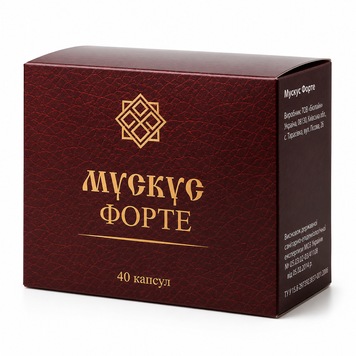 Мускус Форте 40 капсул, синдром хронічної втоми, стрес, безсоння. 1939514458 фото